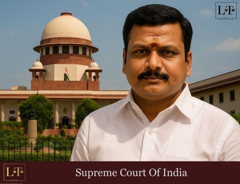 Senthil Balaji Pleads SC To Retract Observations: Fears Trial Court May Be Swayed