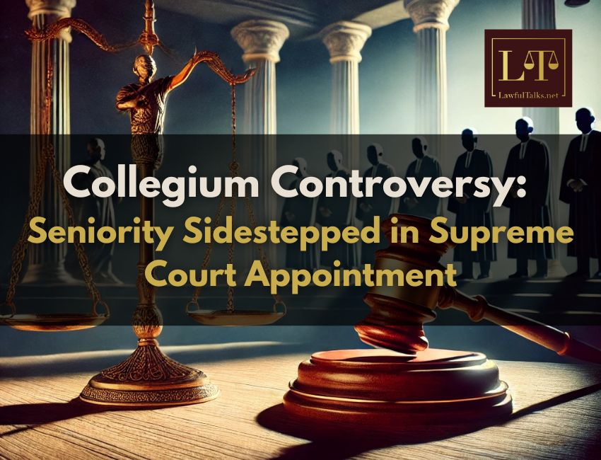 Collegium Controversy: Seniority Sidestepped in SCÂ Appointment