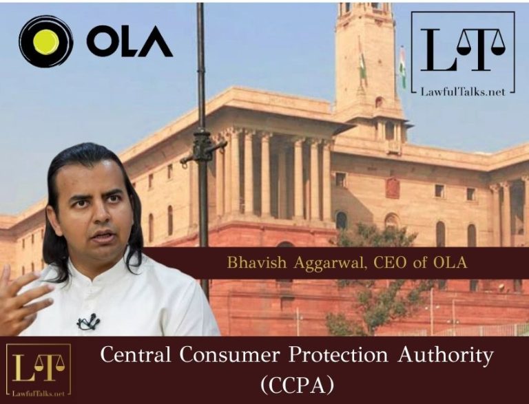 OLA Received Show Cause Notice From CCPA