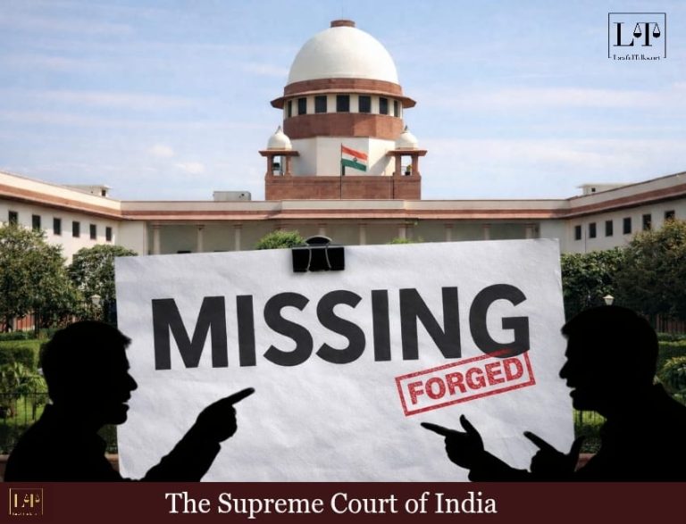 Paper Missing After 10 Years — Forgery? SC Says Think Again