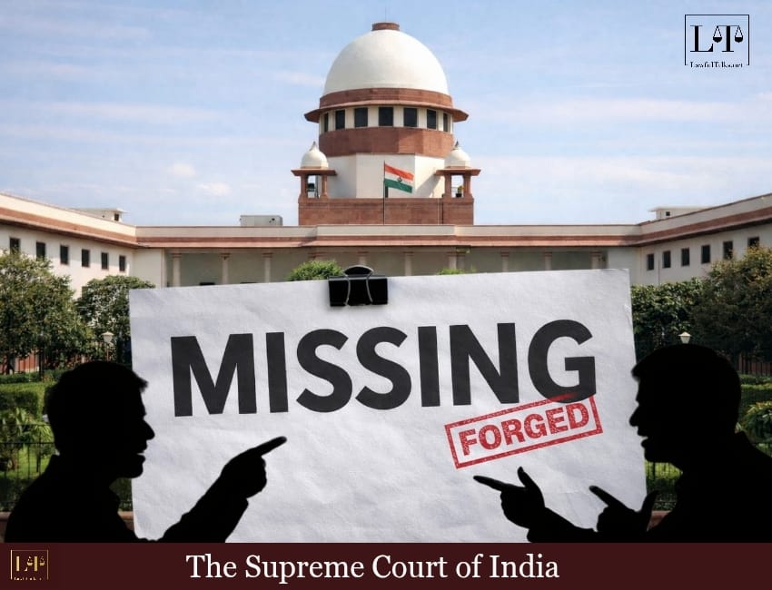 Paper Missing After 10 Years — Forgery? SC Says Think Again