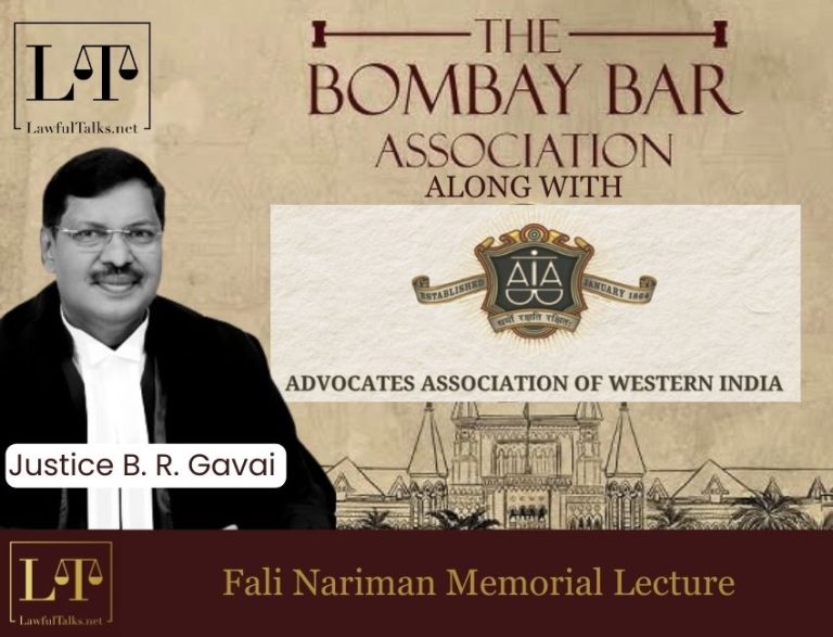 BBA & AAWI Presents: The Inaugural Fali Nariman Memorial Lecture