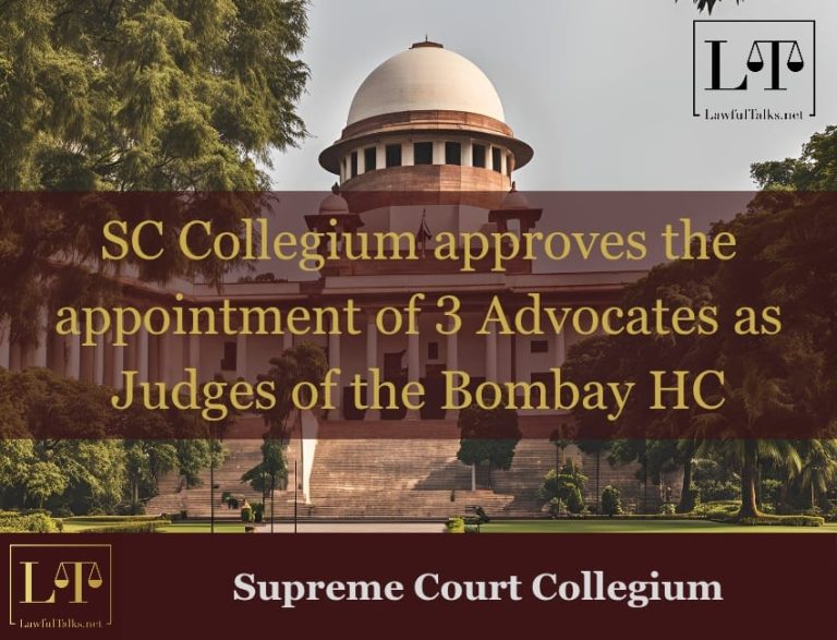 SC Collegium Approves Appointments to Bombay HC